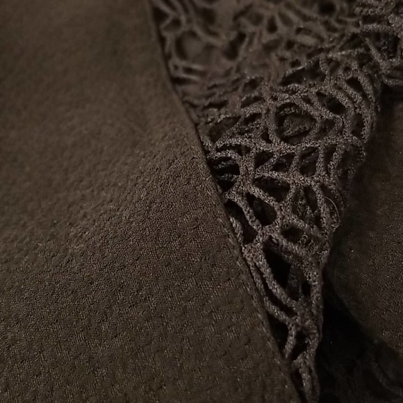 City Chic Crepe Crochet Trim Cocktail Dress M/18W - Picture 10 of 16